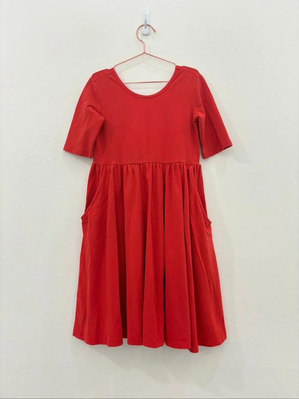 Hanna Andersson Organic Cotton Striped Play Dress Long Sleeve Size 140 10